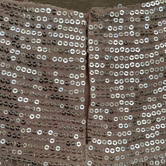 J Crew - Women’s Size 8 Sequin Cap Sleeve Pink Blush Blouse - Picture 7 of 15